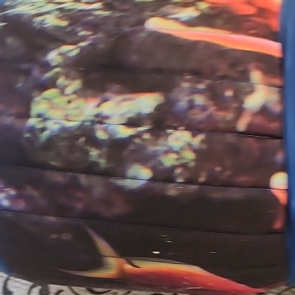 Vibrant Orange and Blue Yoga Mat - Picture 5 of 12